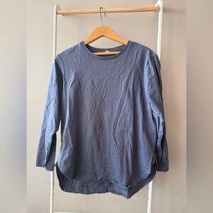 Uniqlo Men's Slate Long Sleeve Tee